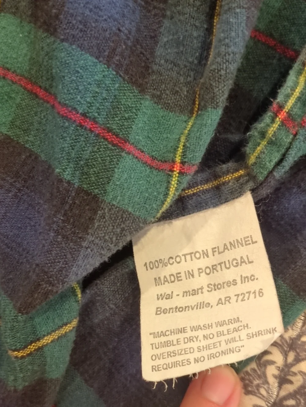 Vintage Plaid Cotton Ralph Lauren Inspired Fitted Full Sheet